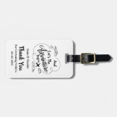 Personalisierte Gastgeschenke Hochzeiten Gepäckanhänger (Vorderseite horizontal)