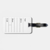 Personalisierte Gastgeschenke Hochzeiten Gepäckanhänger (Rückseite horizontal)