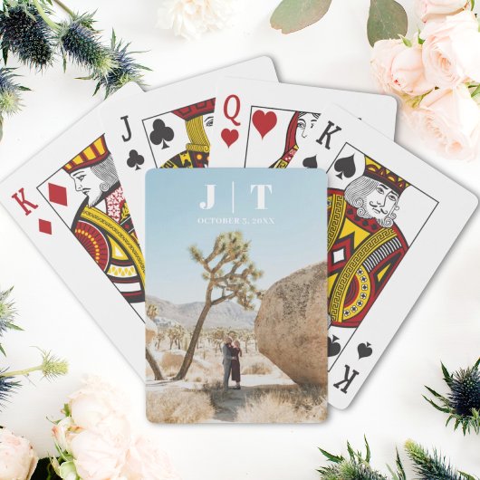 Personalisierte Gastgeschenke Hochzeiten Monogramm Spielkarten