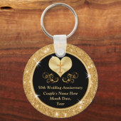 Personalisierte Gastgeschenke zum 50. Jubiläum Schlüsselanhänger (Vorderseite)