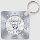 Personalisierte Gastgeschenke zum Hochzeitstag, Schlüsselanhänger (Rückseite)