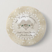 Personalisierte Gastgeschenken zum Jahrestag Button (Vorderseite)