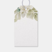 Personalisierte Gay-Hochzeit in verschmutzten grün Geschenkanhänger (Rückseite)