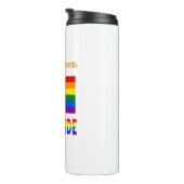 Personalisierte Gay-Pride-Flagge Thermosbecher (Nach rechts gedreht)