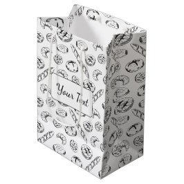 Personalisierte Gebäck-Illustrationsverpackung Mittlere Geschenktüte