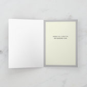 Personalisierte Gebirgskarte Dankeskarte (Innenseite)