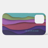 Personalisierte Gebirgswellen Case-Mate iPhone Hülle (Rückseite (Horizontal))