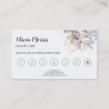 Personalisierte geblätterte Loyalitätskarte 