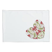 Personalisierte Geblüht Herzklopfen Hüllen Kissenbezug (Rückseite-Rechts)