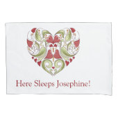 Personalisierte Geblüht Herzklopfen Hüllen Kissenbezug (Vorderseite-Links)