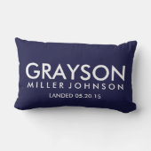 Personalisierte Geburt führt Lendenkissen (Rückseite)