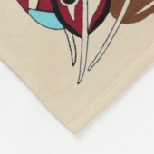 Personalisierte gebürtiger Amerikaner-Feder-Decke Fleecedecke (Ecke)