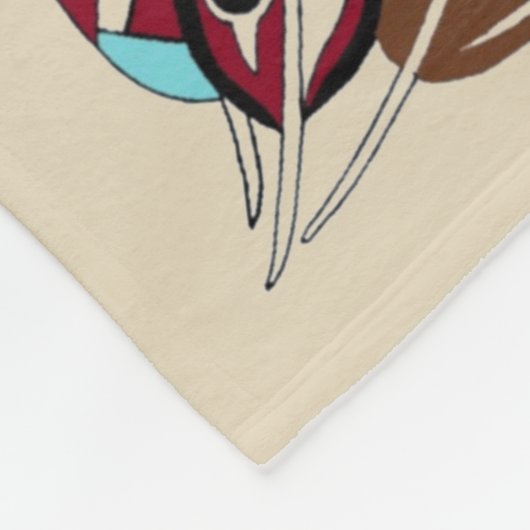 Personalisierte gebürtiger Amerikaner-Feder-Decke Fleecedecke (Ecke)