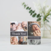 Personalisierte Geburtsankündigung für Kinder Viel Postkarte (Stehend Vorderseite)