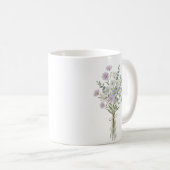 Personalisierte Geburtsblume Aster Maßanfertigung Kaffeetasse (VorderseiteRechts)