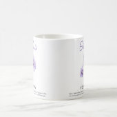 Personalisierte Geburtsblume Februar Kaffeetasse (Mittel)