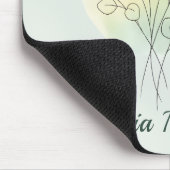 Personalisierte Geburtsblume mit individuellem Nam Mousepad (Ecke)