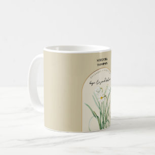 Personalisierte Geburtsblume Monat Dezember Narzis Kaffeetasse