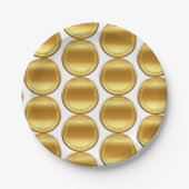 Personalisierte Geburtshaus Blume Trinket Wasserfa Pappteller (Vorderseite)