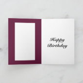 Personalisierte Geburtsjahrkarte Karte (Innenseite)