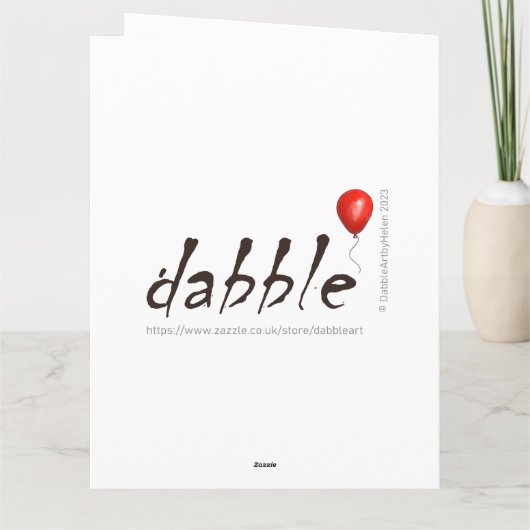 Personalisierte Geburtskarte - Sweet Bunny Karte (Rückseite)