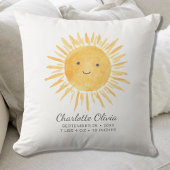 Personalisierte Geburtsstadien des Sonnenscheins Kissen