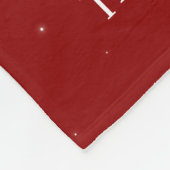 Personalisierte Geburtsstunde - Name der Weihnacht Fleecedecke (Ecke)