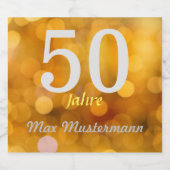 personalisierte Geburtstag bierflaschen etiketten (Einzelnes Label)