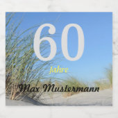 personalisierte Geburtstag Bierflaschenetikett (Einzelnes Label)