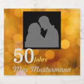 personalisierte Geburtstag Bierflaschenetikett (Einzelnes Label)