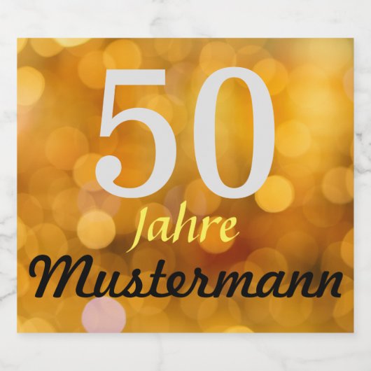 personalisierte Geburtstag Bierflaschenetikett (Einzelnes Label)