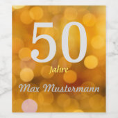 personalisierte Geburtstag Weinetikett (Einzelnes Label)