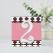 Personalisierte Geburtstags-Einladung Einladung (Stehend Vorderseite)