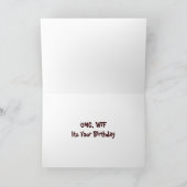 Personalisierte Geburtstags-Karte Karte (Innenseite)