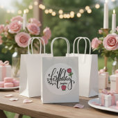 Personalisierte Geburtstags-Rosa Rose Runder Aufkleber