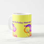 Personalisierte Geburtstags-Tassen Kaffeetasse (Vorderseite Links)