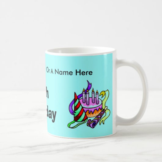 Personalisierte Geburtstags-Tassen Kaffeetasse (Rechts)