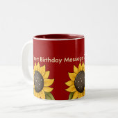 Personalisierte Geburtstags-Tassen Zweifarbige Tasse (Vorderseite Links)