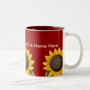 Personalisierte Geburtstags-Tassen Zweifarbige Tasse