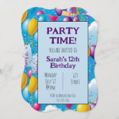 Personalisierte Geburtstagseinladung Einladung (Vorne/Hinten)