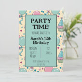 Personalisierte Geburtstagseinladung Einladung (Stehend Vorderseite)