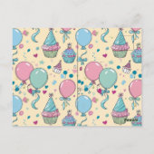 Personalisierte Geburtstagseinladung Postkarte (Rückseite)