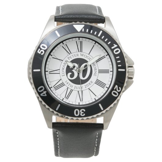 Personalisierte Geburtstagsfeier Armbanduhr (Vorderseite)