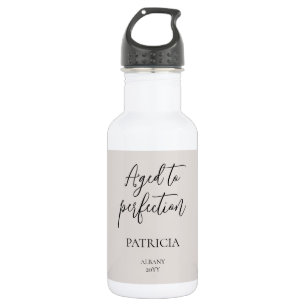 Personalisierte Geburtstagsfeier - Im Alter perfek Edelstahlflasche