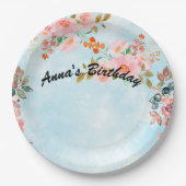 Personalisierte Geburtstagsfeier Pappteller (Vorderseite)
