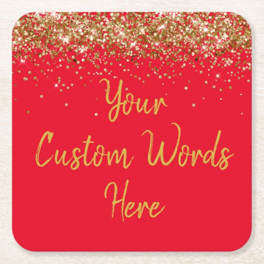 Personalisierte Geburtstagsfeier Rechteckiger Pappuntersetzer (Vorderseite)