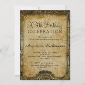 Personalisierte Geburtstagsfoto Vorlage Retro Vint (Vorderseite)