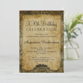 Personalisierte Geburtstagsfoto Vorlage Retro Vint (Stehend Vorderseite)