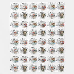 Personalisierte Geburtstagsgeschenke für den Enkel Fleecedecke