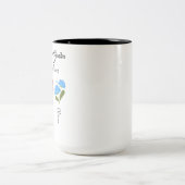 Personalisierte Geburtstagsgeschenke, Oma-Garten Zweifarbige Tasse (Mittel)